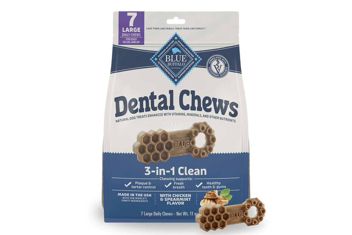Blue Buffalo adds new dental chew design for dogs